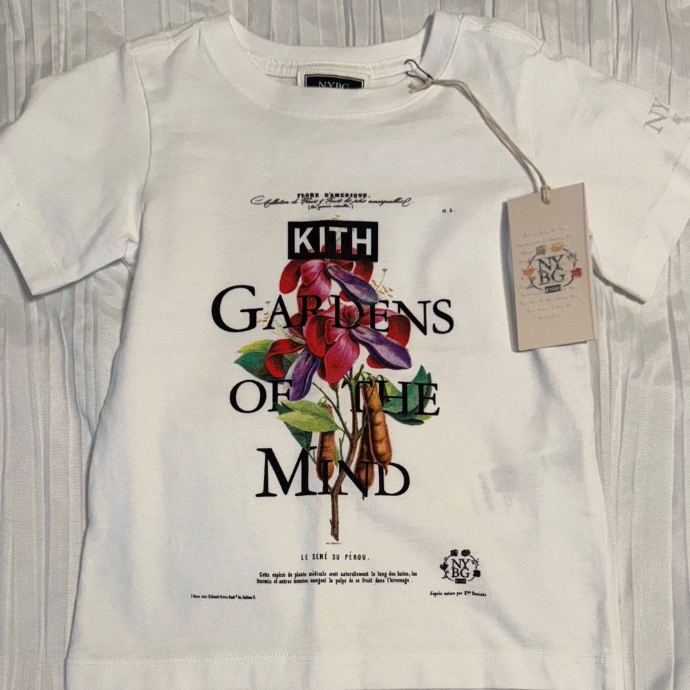 Kith Kids White Floral Graphic Tee